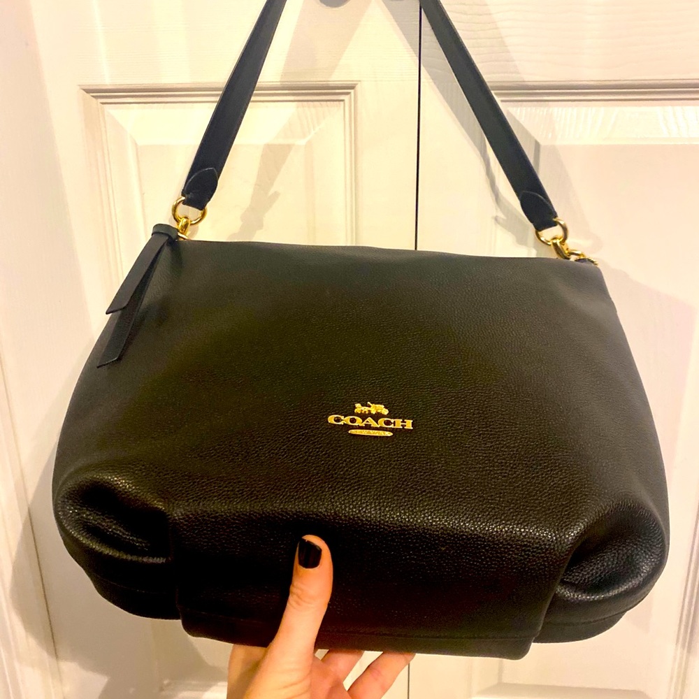 Coach Black Leather Handbag